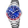 LOTUS Orologio Bambino Analogico in Acciaio Inossidabile | Movimento al Quarzo, Orologio Bambino, Vetro Minerale ad Alta Resistenza, Impermeabile 5 ATM 18786/1, Braccialetto Regalo