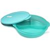 Tupperware CrystalWave - Microonde da 1,9 l, con divisorio, colore: Turchese chiaro/Bianco Micro Wave Pop