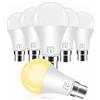 Caldarax 12W Lampadina LED B22, Equivalenti a 100W, Luce Calda 2700K, 1200LM, 270 °, Non Dimmerabile, Lampada a Risparmio Energetico, B22 Base, per Applique, Lampade da Scrivania, Set di 6