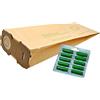 FSProdukte 10 Sacchetti per aspirapolvere indicato per Vorwerk Kobold 118 119 120 121 122 con Extra forte flangia incl. 10 ricariche profumo Erba estiva