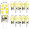HUAMu Lampadine a LED G4, luce bianca fredda 6000 K, 2 W, G4, lampadine alogene da 15 - 20 W, angolo di diffusione di 360°, lampadina a incandescenza da 12 V, attacco G4, 85Ra, senza sfarfallio, non