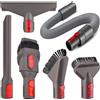 SGZQKZ 6 Pezzi Accessori Aspirapolvere per Dyson, Ricambi per Dyson, Inclusi 3 Testine e 2 Ugelli, Spazzola per Dyson V7, V8, V10, V11 e V15, per Una Pulizia Efficace In Casa, In Ufficio o In Hotel