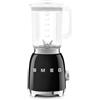 Smeg, Frullatore da Tavolo BLF03BLEU 1,5 L, 4 Velocità, 4 Funzioni Smoothie, Pulse, Tritaghiaccio e Autopulizia, Blocco Motore e Tappo Dosatore, Base Antiscivolo, Avvolgicavo Integrato, 800W, Nero