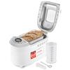 TZS First Austria - Macchina per il pane con 12 programmi automatici 850W - Panificatore elettrico da 700-1250g - Con finestrella, timer, accessori e funzione di mantenimento in caldo - Bianco