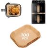 GADITIEK 100 Pezzi Carta Forno per Philips Airfryer Serie 4000, Friggitrice ad Aria Doppio Cestello Verticale da 10L, Carta da Forno per Accessori per Philips Airfryer NA460/00 Carta da Cucina per Air Fryer