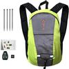 CHEYLIZI 15L Zaino Da Bicicletta Luminoso LED, Gilet Ciclismo A LED Riflettente, Indicatore Di Direzione, Zaino Bici Ricaricabile USB, Giallo, Taglia