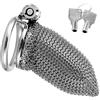 BDSMJOY Chastity cage in Acciaio inossidabile, Armatura medievale Cock Cage per Prevenire L'erezione, gabbia di castità per uomo, Pene SM bondage slave sex toys (Φ50mm)