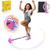 Anyingkai Anello di Salto della Caviglia,Palla per Caviglia con Luce LED Lampeggiante,Giochi caviglia di salto,Jumping Ball Palla da Salto Pieghevole per ragazze ragazzi regalo,esercizio fisico (Rosa - B)