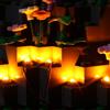 TEDDOO 14 mattoncini da costruzione, 1 x 1, set di illuminazione mini LED, accessori per mattoni USB, giocattolo luce gialla Compatibile con le principali marche di blocchi
