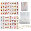 WPPQWP 65 Blocchi di Mahjong 30mm (Plastica ABS) - Seaside Escape Gioco da Tavolo per Bambini e Feste - Zen Game con 64 Adesivi Carini