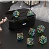 Namvo Set di 7 dadi DND ricaricabili con scatola di ricarica, dadi elettronici LED, dungeons and dragons polieder per giochi da tablet, DND, MTG, gioco di ruolo Pathfinder
