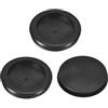 QUARKZMAN 3pz Occhielli in Gomma 55mm Foro di Perforazione, Guarnizione Anello per Tappi Fori Monofacciali ID 48mm Passacavi Scrivania per Protezione dei Cavi Firewall, Nero