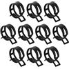 QUARKZMAN 10Pcs Fascette A Molla A Banda 30mm Fascette Per Tubi Per Carburante Fascette A Molla Per Tubi In Silicone Sottovuoto Bassa Pressione Nero