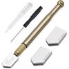 CJMUQHEHH Tagliavetro 3 mm-20 mm, set di 5 utensili per il taglio del vetro migliorato, inclusi 3 testine intercambiabili, oliatore e cacciavite per il taglio di vetro/piastrelle/specchi/mosaici