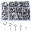 SZSLMY 105 Pz Ganci Avvitabili, Occhielli a Vite per Legno, Ganci a Vite con Occhiello, Piccole Viti a occhiello Filettatura a Metallo per Soffitto Parete, Impiccagione, Fai da te Artigianato