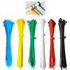 CJMUQHEHH 100 Pezzi Fascette Plastica Riutilizzabili, Fascette Colorate, Fascette Elettricista Autobloccanti Resistenti Per Recinzione Ordinare Cavi, per Famiglia,Giardino,Gestione dei cav, 200 x 4 mm