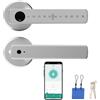 NEWFUN Serratura Smart Porta Blindata,Serratura Wifi,Con chiave, scheda chiave, APP Bluetooth per la serratura della porta, impermeabile