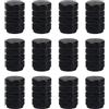 CJMUQHEHH 12 PCS Tappi Valvole Pneumatici Auto, Neri, Alluminio Anodizzato, Tappini Gomme Auto, Resistenti alla Corrosione, Universali per Auto, Moto, Camion, SUV e Biciclette