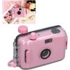 Bewinner Fotocamera a Pellicola Retrò 35mm Riutilizzabile con Custodia Impermeabile, Fotocamera Vintage per Viaggi, Matrimoni e Occasioni Speciali - Modello Rosa