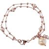 Bronzallure Bracciale ROSARIO MULTIFILO SFERE E PERLE Donna Bronzallure