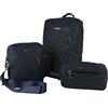 Laura Biagiotti Biagiotti Uomo Set 3 pezzi con Zaino porta PC, Pochette e Borsello Uomo, In PU Impermeabile, Casual Elegante