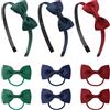 TRKETK 9 Pezzi Accessori per Capelli con Fiocco Accessorio Fascia Fascette Carino ed Elegante Fasce per Capelli in Raso Multicolore Per Ragazze Donne Feste di Compleanno per Bambini