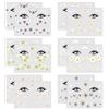 TUONYIS 12 Pezzi Fogli Tatuaggi Temporanei Fiori, Adesivi Impermeabili Viso Trucco Tatuaggi Adesivi Adesivi Floreali per Il Viso Donna Trucco Margherita, per Feste, Festival, Uso Quotidiano (Colorato)