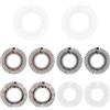 TRKETK 10 Pezzi Pettine Elastico Circolare Completo Pettine Circolare in Plastica Flessibile Accessori per Capelli Lunghi e Corti Fascia per Acconciature Perfette per Signora Che Fissa