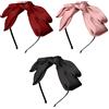 TRKETK 3 Pezzi Fascia per Capelli a Forma di Farfalla Cerchietto Capelli Donna Fiocco di Raso Cerchietto Elegante Antiscivolo per Donne e Ragazze Molte Acconciature Bellissimo Copricapo