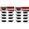 Crsetmyth Ciglia Falsa Autoadesiva 4 Paia, Extension Ciglia Autoadesive Nessuna Colla, Ciglia Finte Autoadesive Riutilizzabili Senza Colla O Ciglia Da Eyeliner Ciglia