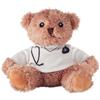 Orsacchiotto peluche dottore in poliestere con maglietta Doc personalizzate o neutre