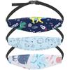 cxxtkcxxlc 3 Pcs Cinturino Supporto Testa Bambini, Regolabile Del Bambino Cinghia Auto, Cintura Regolabile per Sicurezza e Comfort durante i Viaggi in Auto, Cinturino Supporto Testa Bambini per Dormire in Auto