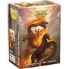 Cartemagic Dragon Shield Fire Horse bustine protettive dual matte 100 pezzi