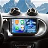 GOHHDL Android 15, 6G+128G GOHHDL Autoradio 2Din per Mercedes Benz Smart Forfour Fortwo 453 2014-2022 Carplay Android Auto, Touchscreen da 9 pollici con Mirror Link GPS WIFI BT FM/RDS EQ +AHD Retrocamera MIC