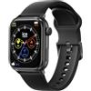 ICE-WATCH smart 2.0 Black - Orologio connesso nero con cinturino in silicone nero per uomo - 022535 (1,96 inch)