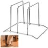 ZXBBTZ Porta Taglieri in Acciaio Inox Supporto per Tagliere Organizer Padelle Cucina Contenitore per Taglieri Salvaspazio Porta Coperchio Pentole per Padelle, Tagliere, Piatti da Forno