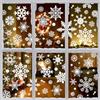 BBLIKE Adesivi per Finestre di Natale, 8 Fogli Window Sticker Decor Fiocchi di Neve Immagini per Porte, Vetrine, Frontali in Vetro, Decorazione Natalizia Riutilizzabileti