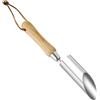APXEL Strumento Pianta Bulbi, Strumento per Piantare Inossidabile, Trapiantatore Foraterra Manuale per Bulbi, Piantabulbi Veloce Con Manico in Faggio per Bulbi Pianta Ortaggi