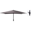 KOOPMAN Ombrellone da giardino 2x3 mt con manovella Beige