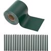 MANIFATTURA QUATTRO F. Frangivista fascia in pvc 19x350cm con 25 clips di fissaggio Verde