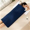 OCSOSO Termoforo Elettrico XXL 100x50cm - Cuscino Riscaldante con 10 Livelli di Temperatura e Timer, Morbida Flanella per Schiena Spalle Collo, Spegnimento Automatico e Lavabile