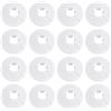 TRKETK 16 Pezzi Coperture Bianche per Tubi del Radiatore, Collari in Plastica Decorazione Ordinata Leggera Copertura Rosone Piastra di Copertura Plastica Bianca Manicotto per Tubo 20 mm Diametro