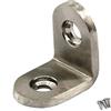 Zerniple Staffe angolari per connettori angolari (spessore 3 mm), in acciaio inox, a forma di L, con viti, 30 pezzi, 20 x 20 x 3 mm