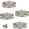 Zerniple Cerniera per porta in acciaio inox 316 con cuscinetto a sfera (4 pezzi)