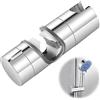 cxxtkcxxlc Supporto Doccia Regolabile 22-25 mm, Saliscendi Doccia, Supporto Soffione Doccia Conmorsetto, Supporto Porta Doccino in ABS Cromato