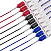 cxxtkcxxlc 9 Pezzi Pennarelli per Fori Profondi, Indelebile a Punta Fine da 20 mm, Penna Falegname per Legno, Metallo, Plastica e Cartone (Nero, Blu, Rosso, Bianco）