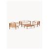 Westwing Collection Set salotto da giardino in legno di acacia Bo 4 pz -
