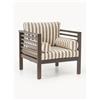 Westwing Collection Sedia con braccioli da giardino in legno di acacia Bo -