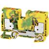 Weidmuller Morsetto passante Weidmuller Push-In 10mmq giallo/verde