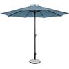 Konte.Design Ombrellone rotondo KALIFE con palo centrale in alluminio e telo blu 3m